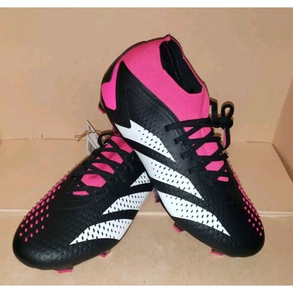 Adidas Predator Accuracy.2 FG Black/Pink Soccer Cleats GW4586 Men’s 8.5 & 9 - Picture 10 of 16